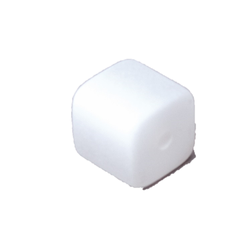 Polaris Perle, Würfel, gefrostet, 8 x 8 mm, 5 Stück