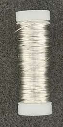Silberdraht mit Kupferkern, 0,25 mm, Spule 50 m