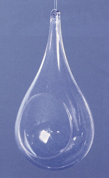 Acryl-Tropfen mit Öffnung, 18 cm, 2-teilig, 1 Stück