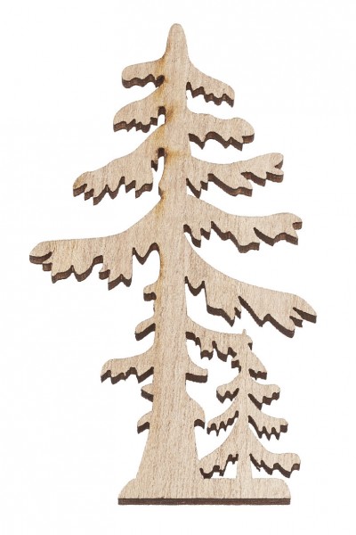 Baum-Set, 8 cm, 3 Stück, Holz