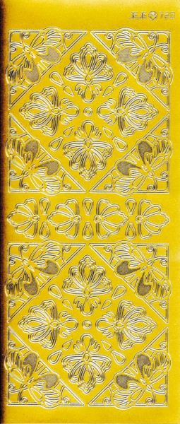 Stickerbogen, Schmetterlingsecken, 10 x 23 cm