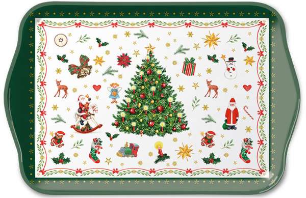 Design-Tablett, Weihnachtsbaum, Kunststoff, 13 x 21 cm