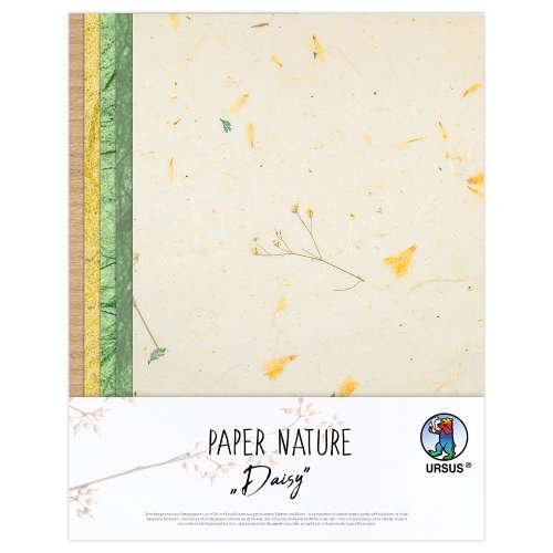 Naturpapier-Set, Daisy, 11-teilig, 23x33 cm