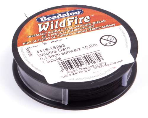 Wildfirefaden, Ø 0,15 mm, Spule 18,2 m, schwarz