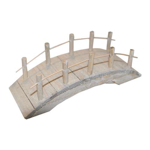 Holz Brücke, flach, 10 x 4 x 4,5 cm