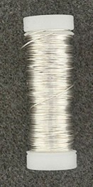Silberdraht mit Kupferkern, 0,25 mm, Spule 100 m