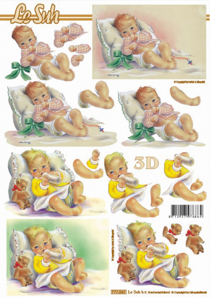 3D-Etappenbogen, A4, Babies