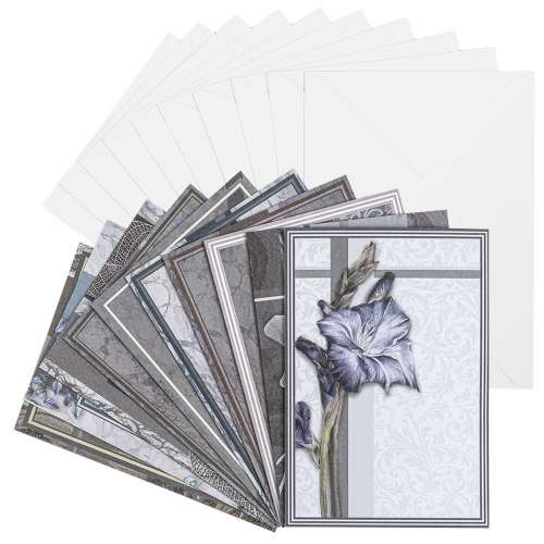 Grußkarten-Set, Kondolenz, B6, 230 g/qm, je 10 Karten und Umschläge