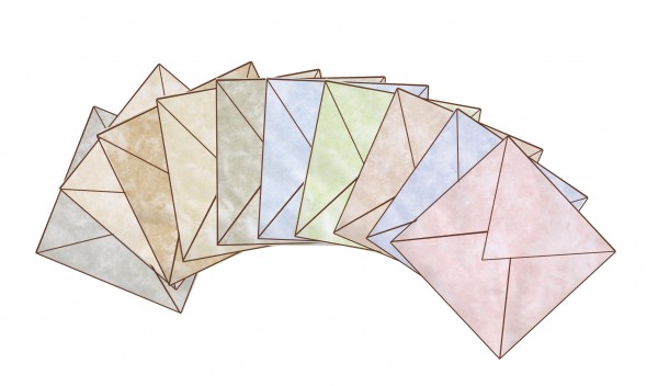 Marmor-Umschläge, quadratisch, 40 Stück, 10 Farbtöne sortiert, 14 x 14 cm