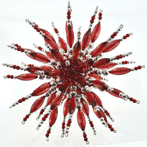Zauberperle Bastel-Set, Ruby Red, Größe des Sterns ca. Ø 15 cm