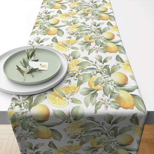 Design Tischläufer Zitronen