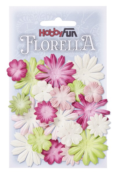 Florella Blüten Mix 3, Ø 2 - 4 cm, 20 Stück
