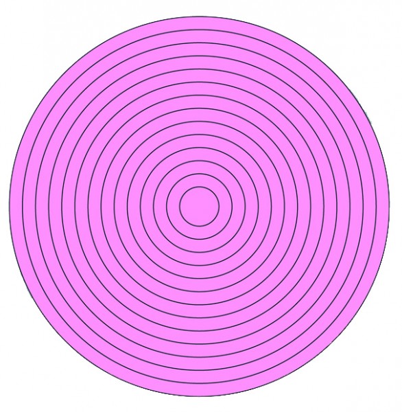 Stanzschablonen-Set, Kreise 1, Ø 1,1 - 9 cm, 14-teilig