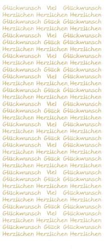 Stickerbogen, Glückwunsch-Mix, 10 x 23 cm