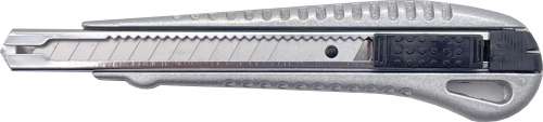 Cuttermesser, Metallgehäuse, 13,5 cm, mit arretierbarer Klinge, 9 mm Klingenhöhe