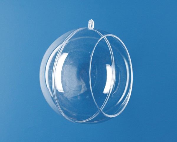 Acryl-Kugel mit Öffnung, 2-teilig, 12 cm