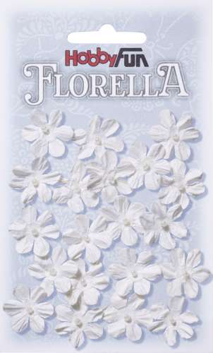 Florella Blüten aus Maulbeerpapier, Ø 2 cm, 20 Stück