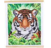Crystal Art Scroll-Bild, Tiger