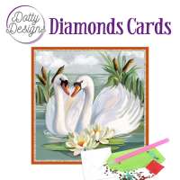 Diamonds Card, Schwanenpaar