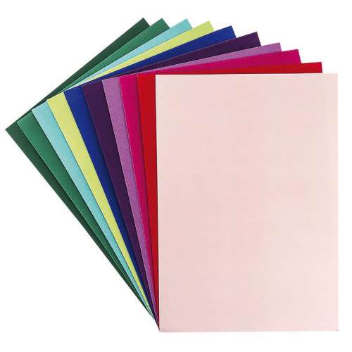 Effekt-Karton, Samt, 10 Farben , 10 Bogen, A4, 250 g/qm