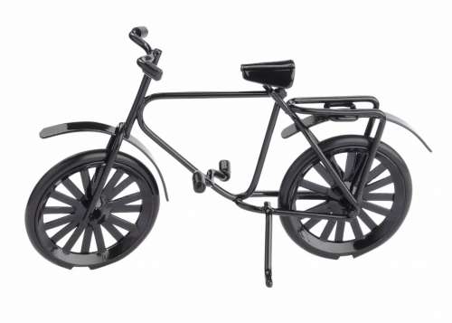 Miniatur-Fahrrad, 9,5 x 6 cm, schwarz