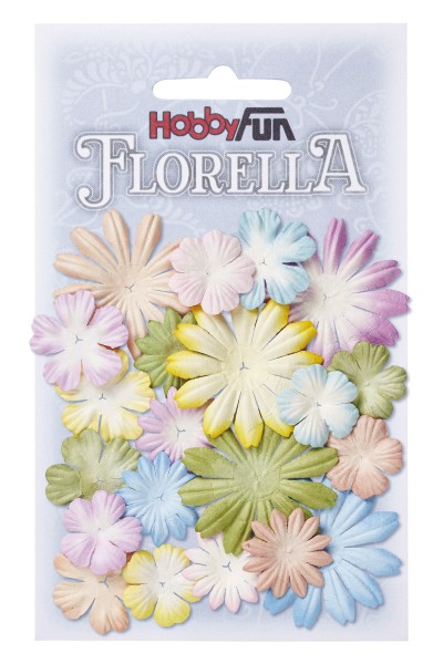 Florella Blüten Mix 2, Ø 2 - 4 cm, 20 Stück