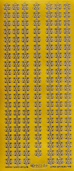 Stickerbogen, Flockenbordüre, 10 x 23 cm