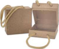 Pappm.-Taschen-Box, Quadrat, 6x6x3 cm, 2 Stück
