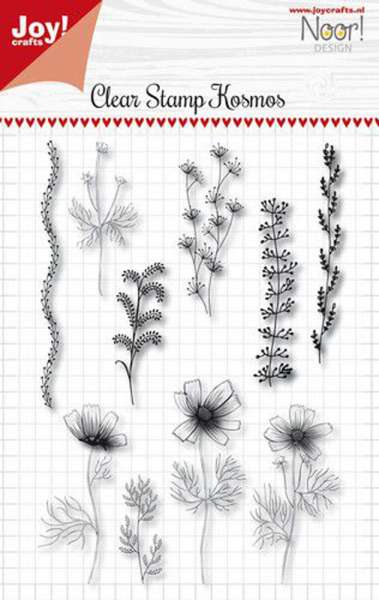 Silikonstempel-Set Blumen & Gräser