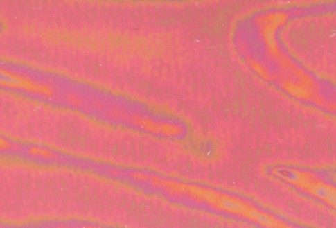 Verzierwachsplatte changierend, 15,5 x 9 cm, 0,5 mm dick