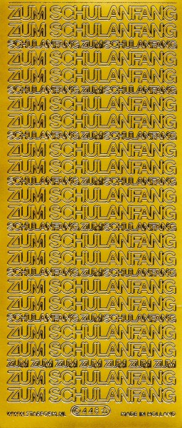 Stickerbogen, Zum Schulanfang, 10 x 23 cm