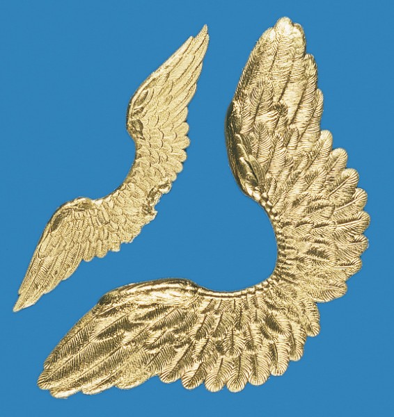 Engelflügel, 11,5 und 9 cm, 4 Stück