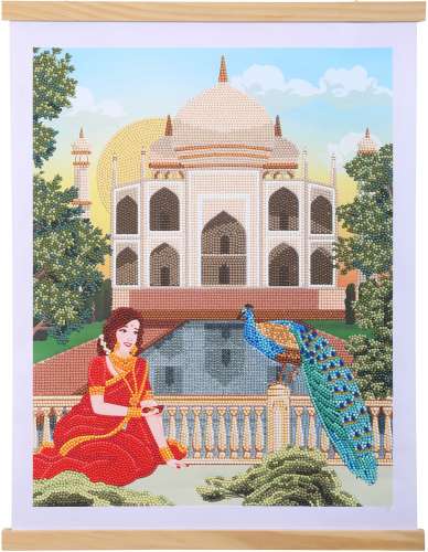 Crystal Art Scroll-Bild, Taj Mahal